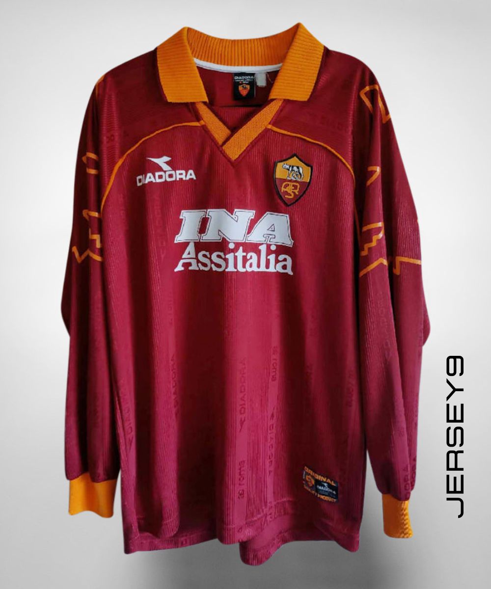 1999-2000 AS Roma Diadora Nakata Jersey