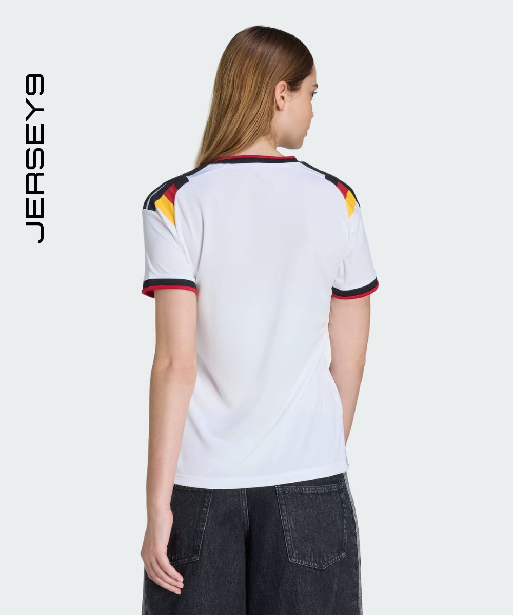 Germany 26 Home Jersey crest and fabric close-up