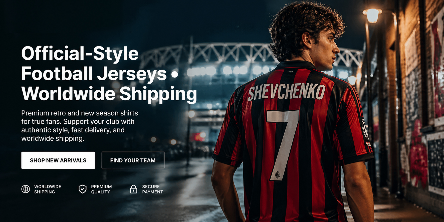Shop premium retro football jerseys and vintage soccer shirts with worldwide shipping at Salimi Store.