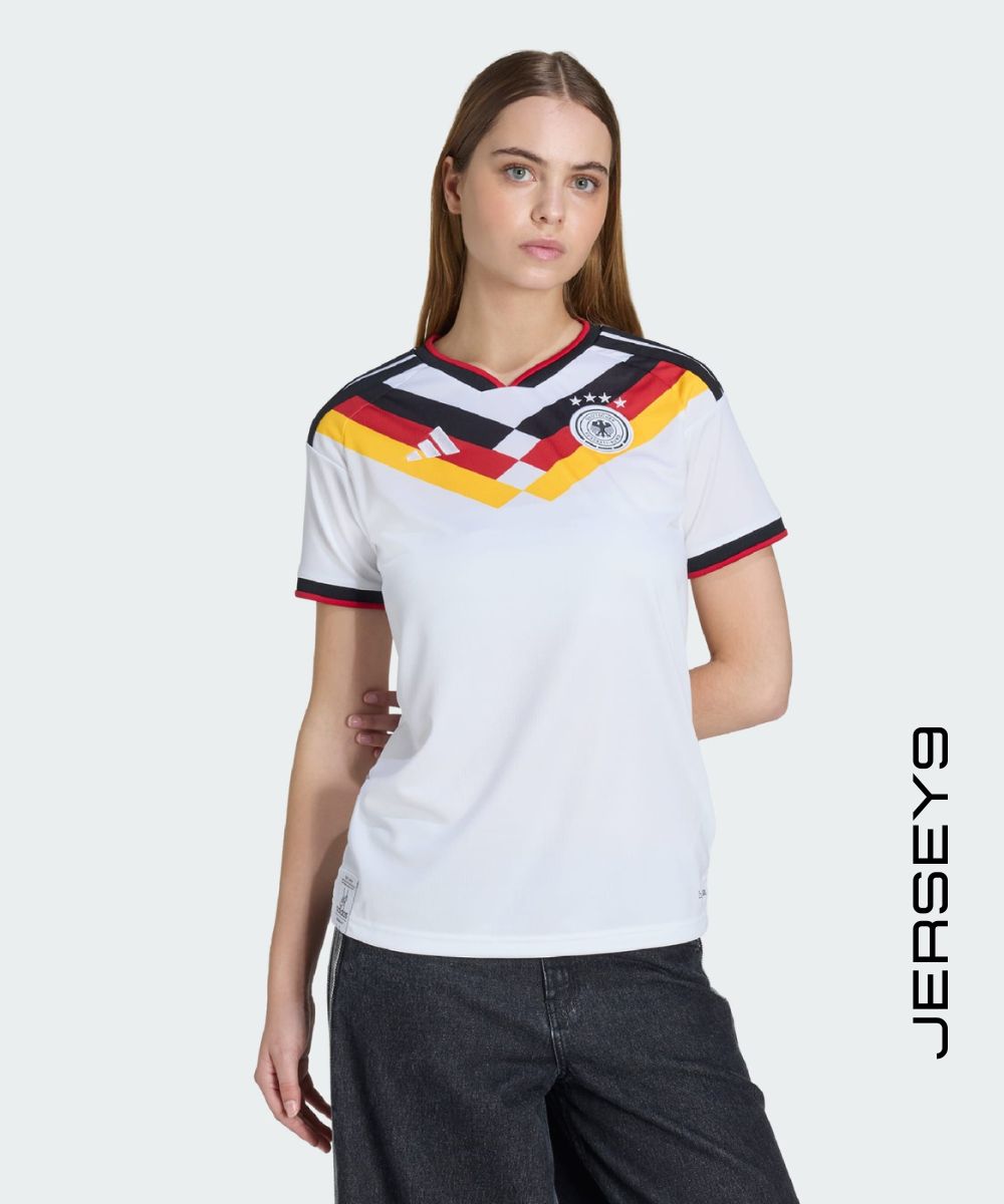 Germany 26 Home Jersey worn by fan in stadium