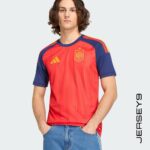 Spain 26 Home Jersey worn by fan in stadium
